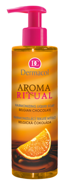 Dermacol - AROMA RITUAL HARMONIZING LIQUID SOAP - BELGIAN CHOCOLATE - Harmonizujúci mydlo na ruky – belgická čokoláda - 250 ml