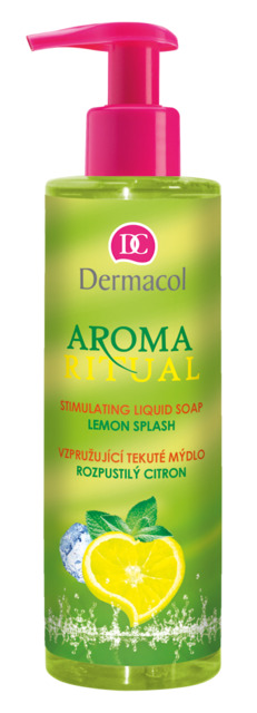 Dermacol - AROMA RITUAL STIMULATING LIQUID SOAP - CITRUS SPLASH - Vzpružujuci mydlo na ruky - roztopašný citrón - 250 ml