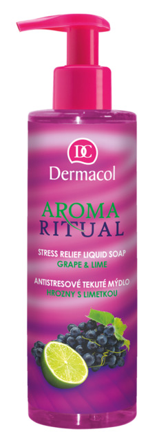 Dermacol - AROMA RITUAL STRESS RELIEF LIQUID SOAP - GRAPE AND LIME - Antistresové mydlo na ruky - hrozno s limetkou - 250 ml