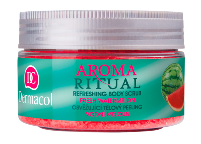 Dermacol - Aroma Ritual body scrub fresh watermelon - Osviežujúci telový peeling – vodový melón  - 200 g