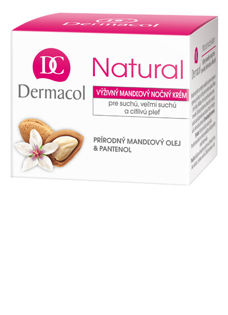 Dermacol - NATURAL ALMOND NIGHT CREAM - Bohatý nočný krém s prírodným mandľovým olejom a pantenolom - 50 ml