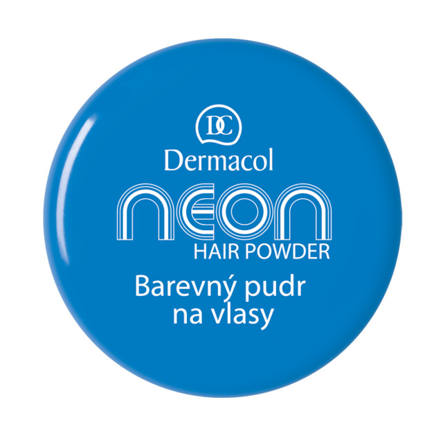 Dermacol - NEON HAIR POWDER NO.5 - BLUE - Farebné púdre na vlasy -