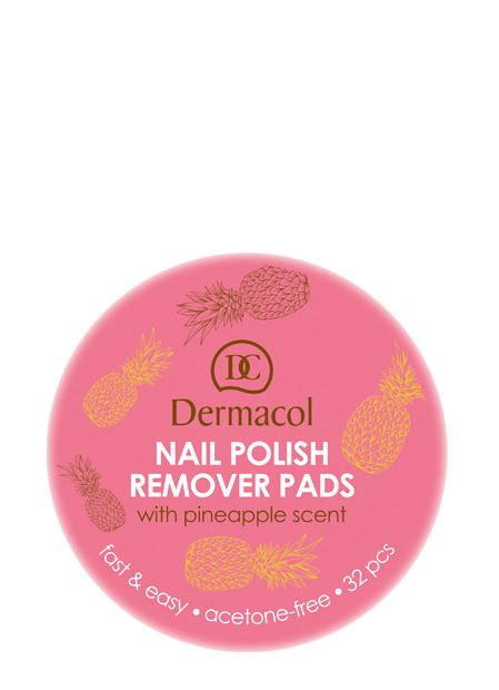 Dermacol - Nail Polish Remover Pads - Odlakovacie tampóniky s vôňou ananásu - 32 ks