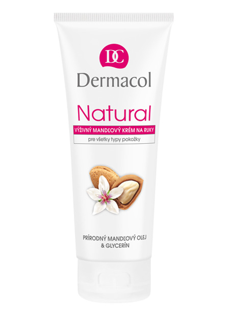 Dermacol - Natural almond hand cream - Výživný mandľový krém na ruky - 100 ml