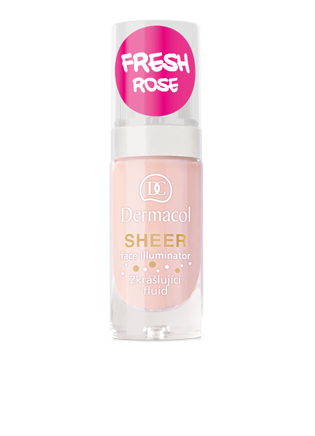 Dermacol - SHEER FACE ILLUMINATOR FRESH ROSE - Skrášľujúce rozjasňujúce hydratačné fluidum - 15 ml