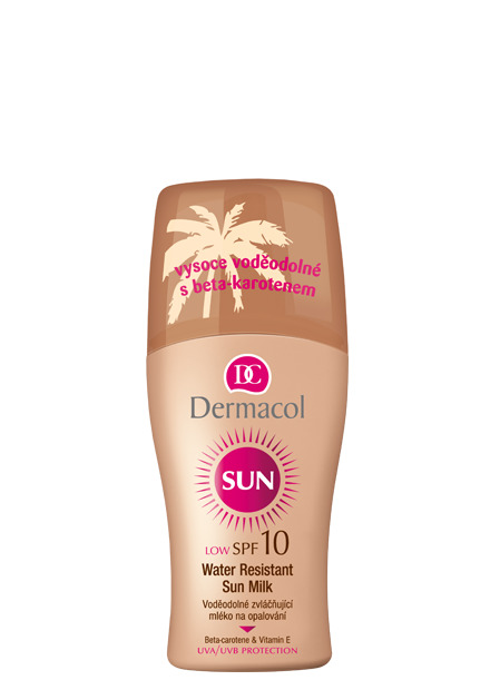 Dermacol - Water Resistant Sun Milk SPF 10 - Vodeodolné mlieko na opaľovanie v spreji SPF 10 - 200 ml